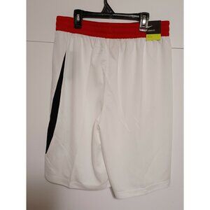 NWT Men's Nike Dri-FIT  Basketball White Shorts  Swoosh Logo Size Large